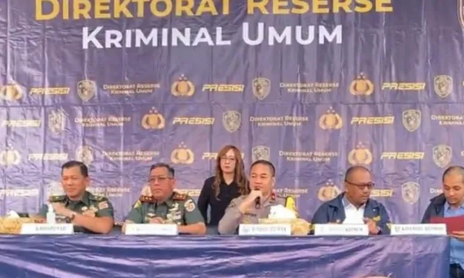 Polda Metro Jaya bongkar sindikat penadah curanmor melibatkan oknum TNI. (Ist)