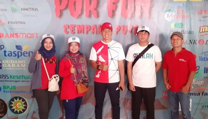 BPJAMSOSTEK Cabang Jakarta Salemba melaksanakan sosialisasi program jamsostek di acara Pekan Olahraga Fun (POR FUN) Cempaka Putih 2023.(Ist)