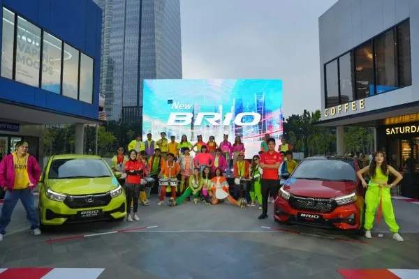 Foto: PT Honda Prospect Motor (HPM) meluncurkan Honda Brio facelift 2023 siap menantang kompetitior All New Agya-Ayla. (Ist.)