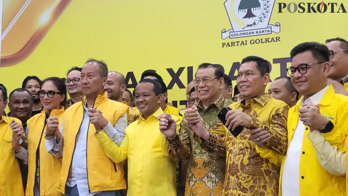 Bahlil Lahadalia dipastikan resmi menjadi calon Ketua Umum (Ketum) Partai Golkar. (Poskota/Pandi Ramedhan)