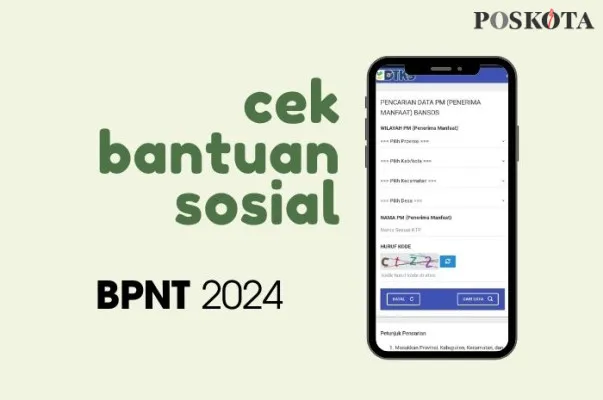 Cek bansos BPNT 2024. (Poskota/Della Amelia)