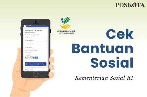 Cek bansos Kemensos. (Poskota/Della Amelia)