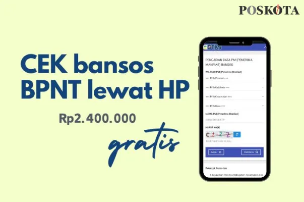 Dapatkan dana bansos BPNT Rp2.400.000 dari pemerintah. (Poskota/Della Amelia)