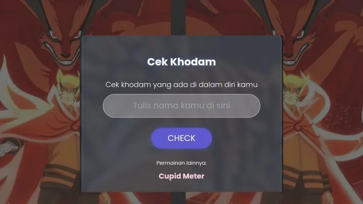 Viral di media sosial soal cek khodam di dalam nama. (Tangkap layar cek khodam)