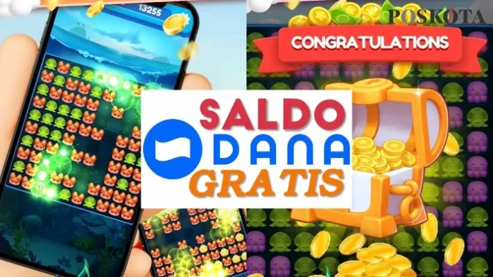 Raih saldo DANA Rp220.000 dari game penghasil saldo DANA ini.(Ocean Crush/Edit: Neni Nuraeni)