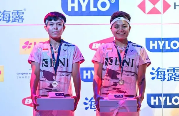 Apri/Fadia Menjadi Runner up di Hylo Open 2023. (Foto: Instagram)