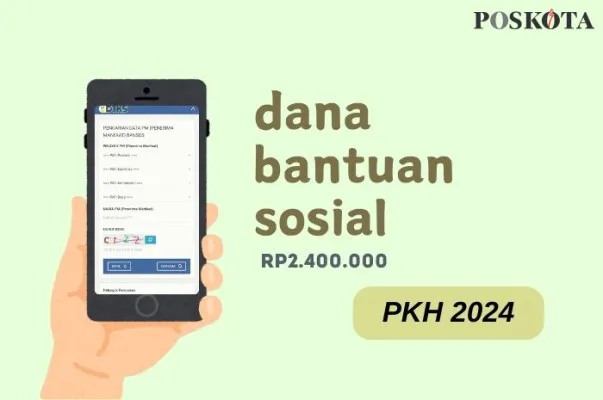 Pemerintah menyalurkan dana bansos Rp2.400.000 PKH ke rekening KKS. (Poskota/Della Amelia)