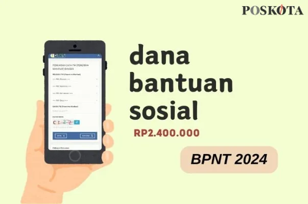 Berikut petunjuk mendapatkan dana bansos BPNT sebesar Rp2.400.000 ke rekening KKS Merah Putih. (Poskota/Della Amelia)