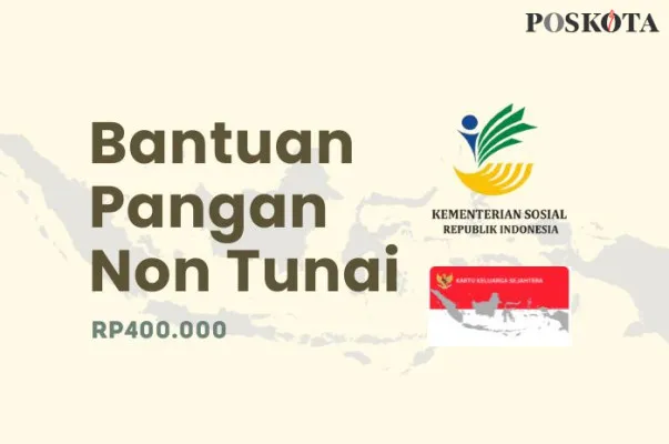 Informasi syarat menerima saldo dana bansos BPNT Rp400.000. (Poskota/Della Amelia)