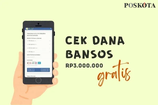 Cek dana bansos PKH Rp3.000.000 Kemensos. (Poskota/Della Amelia)