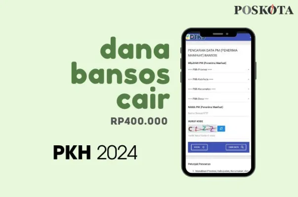 Saldo dana bansos Rp400.000 PKH sudah cair ke rekening KKS BRI. (Poskota/Della Amelia)