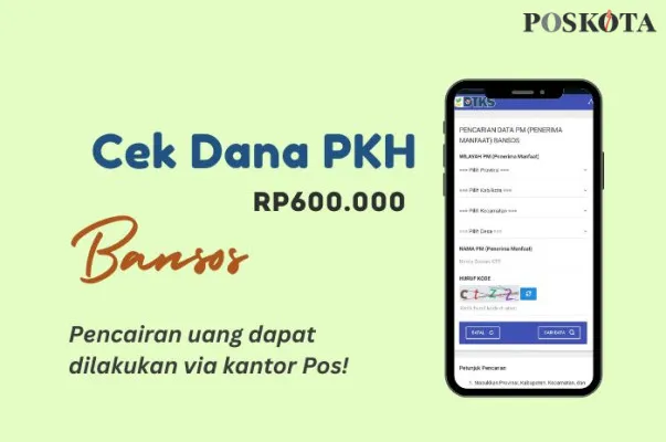 Cairkan dana bansos PKH Rp600.000 di Kantor Pos. (Poskota/Della Amelia)