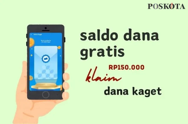 Temukan link DANA Kaget di malam minggu dan klaim saldo Rp150.000 gratis. (Poskota/Della Amelia)