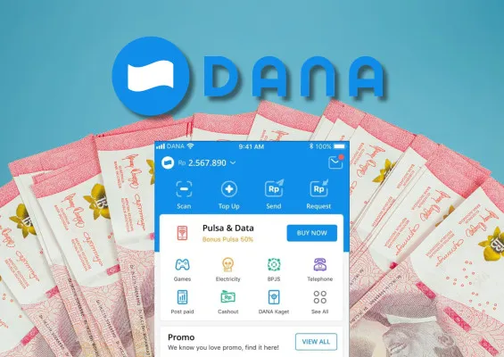 Klaim saldo DANA gratis dari aplikasi penghasil uang langsung air ke dompet elektronik. (Poskota/Adam Ganefin)