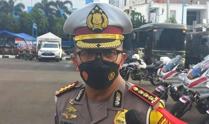 Kombes Sambodo Purnomo Yogo, sebanyak 81 kendaraan berplat nomor khusus ditilang karena langgar aturan ganjil genap di 13 ruas jalan Ibukota Jakarta. (Foto/pandi)