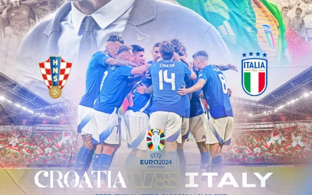 Ilustrasi link live streaming pertandingan Euro 2024 antara Kroasia vs Italia (X/@Azzurri_EN)