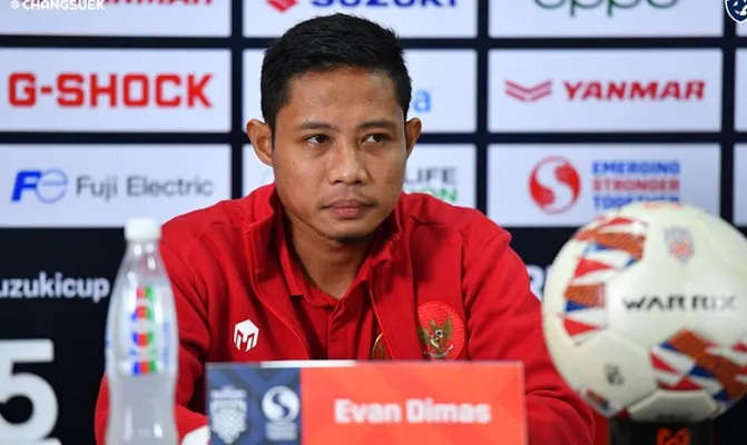 Evan Dimas optimis tebus kekalahan Indonesia dari Thailand di leg kedua final Piala AFF 2020. (Foto/changsuek)