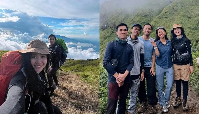 Febby Rastanty membagikan pengalamannya mendaki gunung Merbabu, Jawa Tengah. (foto: instagram/@febbyrastanty)