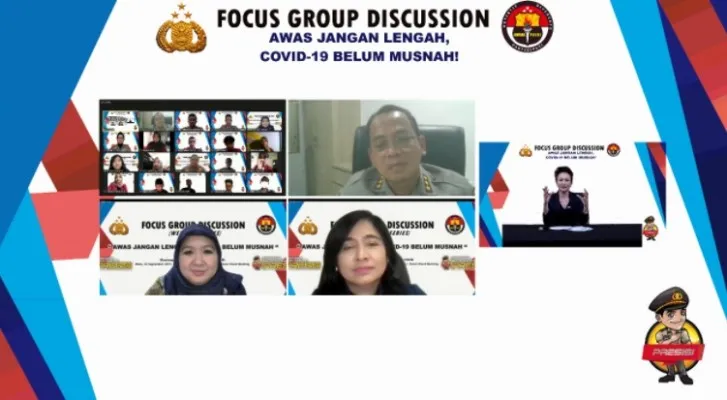 Webinar Humas Polri.(Ist)