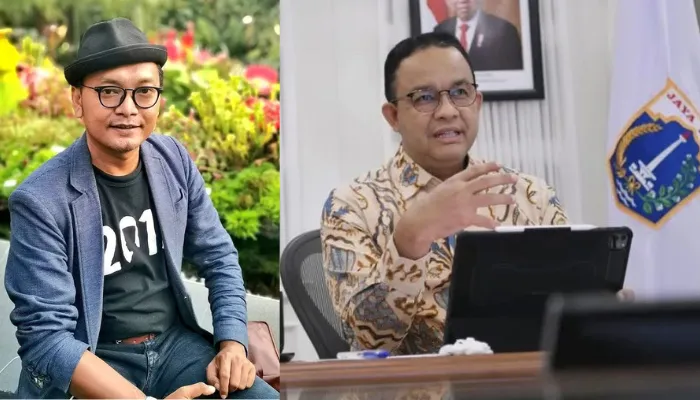 Gun Romli sindir Anies Baswedan soal angka kemiskinan di DKI Jakarta. (Instagram/gunromli& aniesbaswedan)