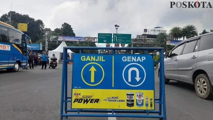 Penetapan Gage di Puncak Bogor pada libur lebaran 2023 (panca Aji)