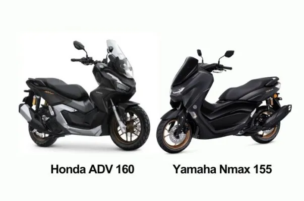 Perbandingan Honda ADV 160 dan Yamaha Nmax 155. (Kolase Foto astra-honda.com, yamaha-motor.co.id)