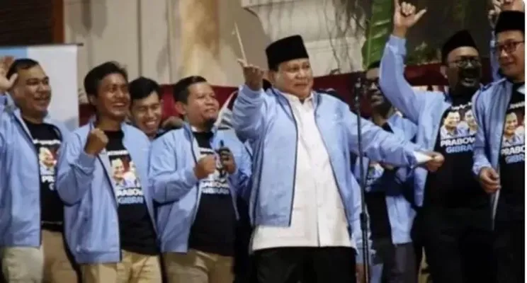 Prabowo Subianyo berjoget (ist)