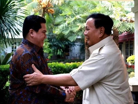 Masyarakat Nilai Erick Thohir Cawapres yang Cocok untuk Prabowo (Instagram/@erickthohir)