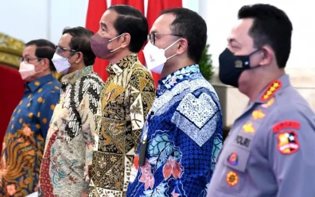 Presiden Joko Widodo saat menghadiri Peringatan 20 Tahun Gerakan Anti Pencucian Uang dan Pencegahan Pendanaan Terorisme. (biro pers)