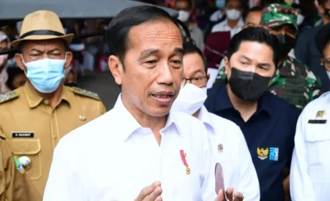 Presiden Joko Widodo saat memberikan keterangan agar para menteri fokus bekerja. (biro pers)