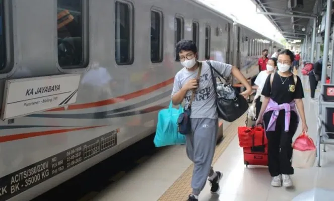 Suasana Stasiun Pasar Senen.(Ist)