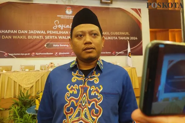 Ketua KPU Banten, Mohamad Ihsan. (Poskota.co.id/Bilal Hardiansyah)