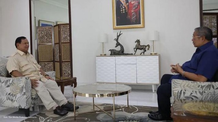 Prabowo bertemu dengan SBY di Pacitan Jawa Timur. Foto: Dok tim media Prabowo.