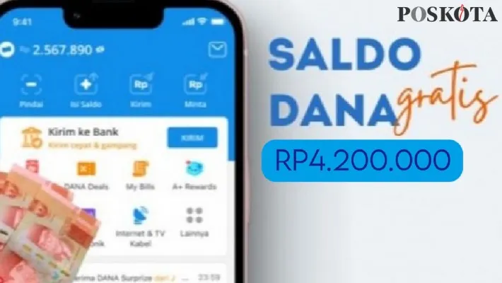 Buruan klaim saldo dana gratis RP4.200.000 hanya dengan input NIK e-KTP saja. (Ilustrasi/Poskota)