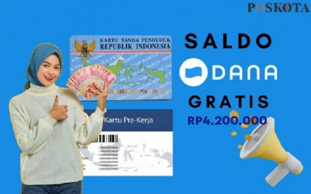 Ilustrasi dapat saldo dana Rp4.200.000 dari pemerintah lewat Prakerja. (Ilustrasi/Poskota)