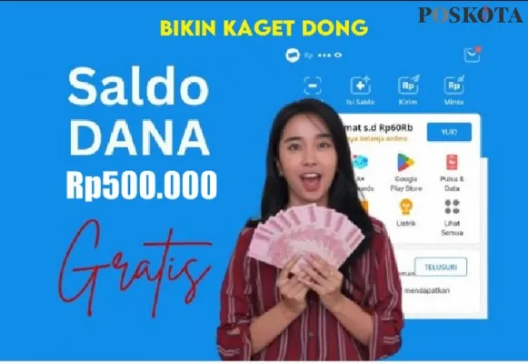 Cepetan klik link dana kaget yang berhadiah saldo dana gratis Rp700.000 biar langsung masuk dompet elektronik Anda hari ini. (Ilustrasi/Poskota)