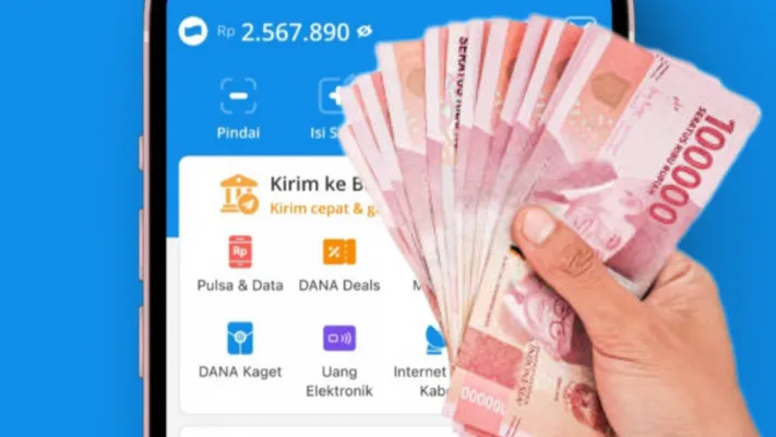 Ilustrasi berhasil menghasilkan saldo DANA gratis ke akun dompet elektronik dengan mudah.(Sumber: Poskota/Kamila Sayara)