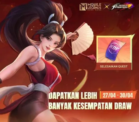 Kode Redeem MLBB 28 April 2024: Klaim Skin Eksklusif Valir Kyo Kusanagi (Tangkapan layar/MLBB Indonesia)