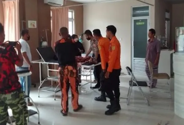 Korban saat di Puskesmas Kecamatan Tanjungsari.(Ist/ dokumen bpbd Kabupaten Bogor)