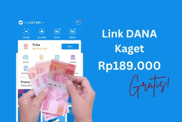 Klaim saldo DANA gratis Rp189.000 hanya dengan sekali klik link DANA Kaget pada hari ini 3 September 2024. (Edited by Putri Aisyah Fanaha)