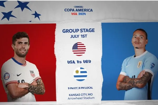 Cek link live streaming Amerika Serikat vs Uruguay dalam Copa America 2024. (X/@copaamerica_ENG)