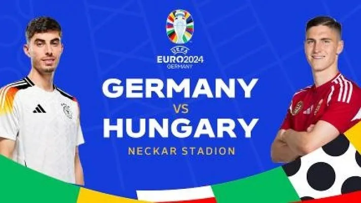 Jadwal live streaming Jerman vs Hungaria dalam penyisihan Grup A Euro 2024 pada Rabu, 19 Juni 2024 pukul 23.00 WIB. (visionplus.id)