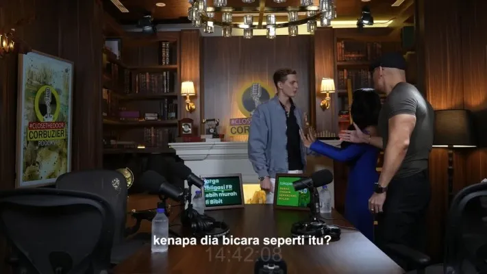 Lucinta Luna, Alan dan Deddy Corbuzier. (tangkapan youtube)