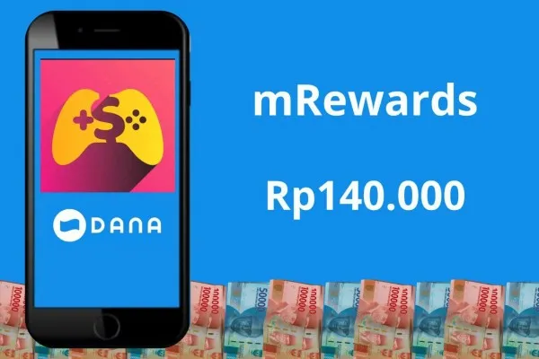 mRewards - Games & Earn Money, aplikasi penghasil saldo DANA gratis Rp140.000. (Poskota/Audie Salsabila Hariyadi)