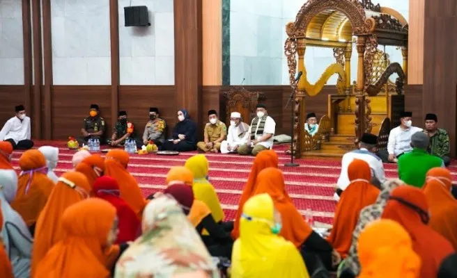 Aktivitas kajian keagamaan di Masjid Agung Syech Quro Karawang akan ditingkatkan selama Ramadhan.(Ist)