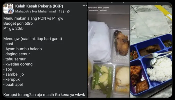 Sempat jadi perbincangan hangat, ini 3 fakta menarik dari menu makanan PON yang jadi viral. (X/@postdar***)