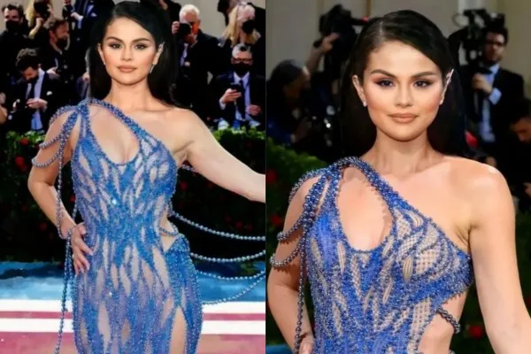 Foto Editan Selena Gomez di Met Gala 2023 (Kolase/Ist)