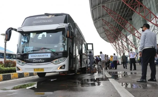 Supir bus mudik gratis akan di cek kesehatannya.(Ist)