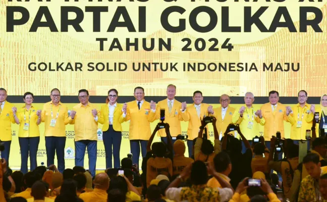 Munas XI Partai Golkar berlangsung di JCC Senayan, Jakarta Pusat pada Selasa, 20 Agustus 2024. (Dok. Pribadi Bamsoet)