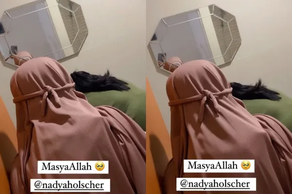 Nadya Holscher mualaf (tangkapan layar Instagram @nathalieholscher)